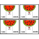 One To One Correspondence WATERMELON SEEDS Counting TASK CARDS "Task Box Filler"
